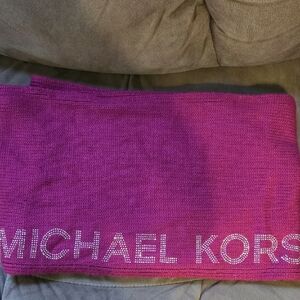 Michael Kors Fuchsia Knit Scarf
